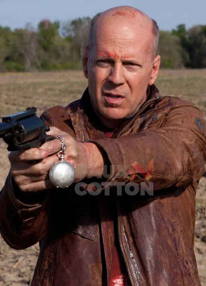 Looper Bruce Willis Brown Leather Jacket